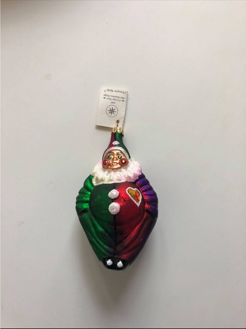 Christopher Radko Red Clown 🤡 with ❤️Ornament